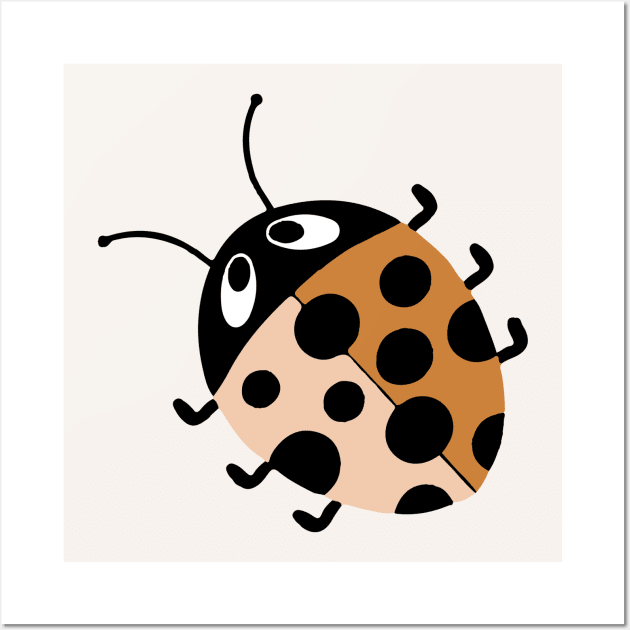 Lady bug in earthy tones Wall Art by FrancesPoff